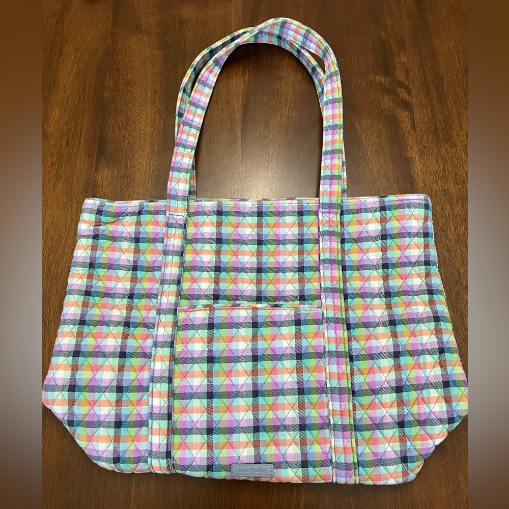 Vera Bradley Gingham Plaid Tote Bag
